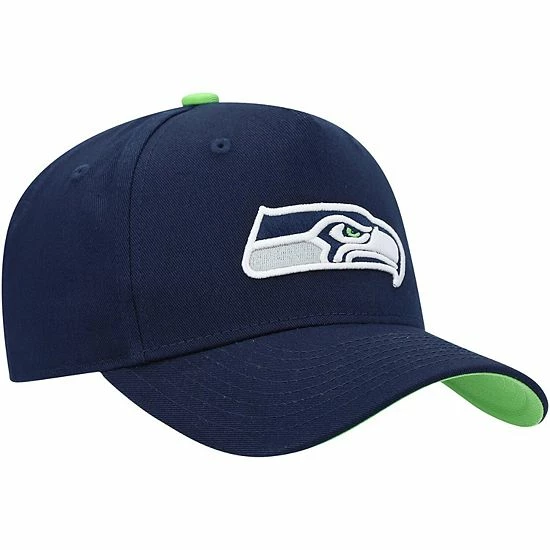 Outerstuff Youth College Navy Seattle Seahawks Pre-Curved Snapback Hat 6 Outerstuff Youth College Navy Seattle Seahawks Pre-Curved Snapback Hat - Image 4