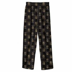 Outerstuff Youth Black Vegas Golden Knights Team Logo Printed Pajama Pants