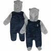 Outerstuff Newborn Deep Sea Blue Seattle Kraken Game Nap Teddy Fleece Bunting Full-Zip Sleeper