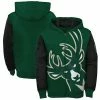 Outerstuff Youth Hunter Green/Black Milwaukee Bucks Poster Board Color Block Full-Zip Hoodie -Outerstuff shop unnamed file 46