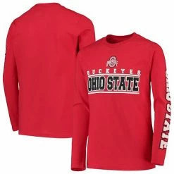 Outerstuff Youth Scarlet Ohio State Buckeyes Transition Two-Hit Long Sleeve T-Shirt -Outerstuff shop unnamed file 460