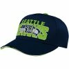 Outerstuff Youth College Navy/White Seattle Seahawks On Trend Precurved A-Frame Snapback Hat