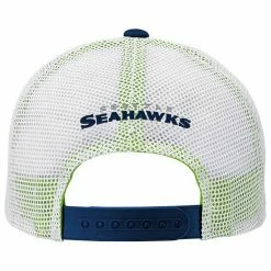 Outerstuff Youth College Navy/White Seattle Seahawks On Trend Precurved A-Frame Snapback Hat -Outerstuff shop unnamed file 4608