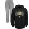 Outerstuff Toddler Black/Heather Gray New Orleans Saints Double-Up Pullover Hoodie & Pants Set -Outerstuff shop unnamed file 4611