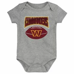 Outerstuff Infant Burgundy/Gold/Heathered Gray Washington Commanders 3-Pack Game On Bodysuit Set 11 Outerstuff Infant Burgundy/Gold/Heathered Gray Washington Commanders 3-Pack Game On Bodysuit Set -Outerstuff shop unnamed file 4627