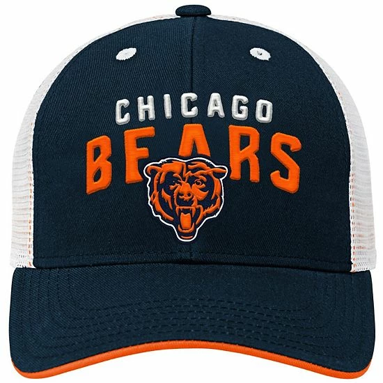 Outerstuff Preschool Navy/White Chicago Bears Core Lockup Mesh Back Snapback Hat 5 Outerstuff Preschool Navy/White Chicago Bears Core Lockup Mesh Back Snapback Hat - Image 3