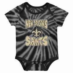 Outerstuff Newborn & Infant Black/White New Orleans Saints Monterey Tie-Dye 2-Pack Bodysuit Set -Outerstuff shop unnamed file 4668