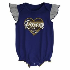 Outerstuff Girls Newborn & Infant Purple/Heathered Gray Baltimore Ravens All The Love Bodysuit Bib & Booties Set 9 Outerstuff Girls Newborn & Infant Purple/Heathered Gray Baltimore Ravens All The Love Bodysuit Bib & Booties Set -Outerstuff shop unnamed file 4687