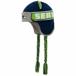 Outerstuff Toddler College Navy Seattle Seahawks Wordmark Ears Trooper Knit Hat -Outerstuff shop unnamed file 4700