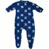 Outerstuff New York Giants Infant Piped Raglan Full Zip Coverall - Royal Blue -Outerstuff shop unnamed file 4743