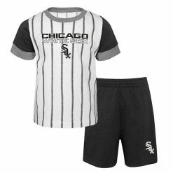 Outerstuff Infant Black/White Chicago White Sox Position Player T-Shirt & Shorts Set -Outerstuff shop unnamed file 4748
