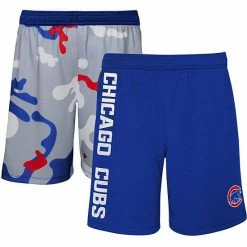Outerstuff Youth Royal Chicago Cubs Camo Newsies Active Shorts