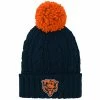 Outerstuff Girls Youth Navy Chicago Bears Team Cable Cuffed Knit Hat With Pom -Outerstuff shop unnamed file 4802