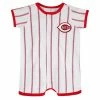 Outerstuff Newborn White/Red Cincinnati Reds Power Hitter Short Sleeve Jumper -Outerstuff shop unnamed file 4815