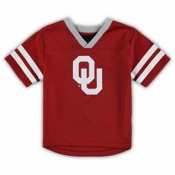 Outerstuff Preschool Crimson/Gray Oklahoma Sooners Red Zone Jersey & Pants Set -Outerstuff shop unnamed file 4818