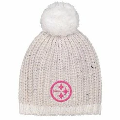 Outerstuff Youth Girls White Pittsburgh Steelers Nep Yarn Beanie