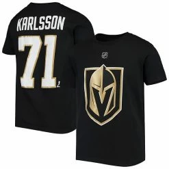 Outerstuff Youth William Karlsson Black Vegas Golden Knights Player Name & Number T-Shirt