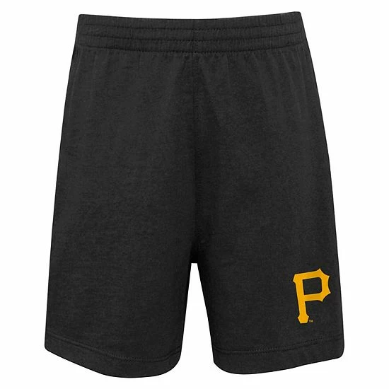 Outerstuff Toddler White/Black Pittsburgh Pirates Position Player T-Shirt & Shorts Set 7 Outerstuff Toddler White/Black Pittsburgh Pirates Position Player T-Shirt & Shorts Set - Image 5
