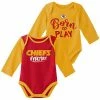 Outerstuff Newborn & Infant Yellow/Red Kansas City Chiefs Little Player Long Sleeve 2-Pack Bodysuit Set -Outerstuff shop unnamed file 4907