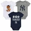 Outerstuff Infant Navy/White/Gray New York Yankees Born To Win 3-Pack Bodysuit Set -Outerstuff shop unnamed file 4908