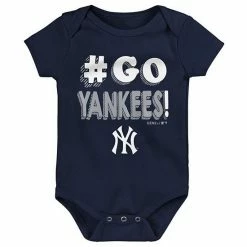 Outerstuff Infant Navy/White/Gray New York Yankees Born To Win 3-Pack Bodysuit Set -Outerstuff shop unnamed file 4910