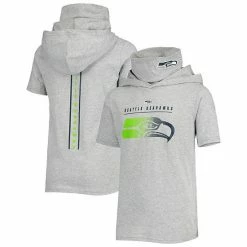 Outerstuff Youth Heathered Gray Seattle Seahawks On Guard Hoodie T-Shirt -Outerstuff shop unnamed file 4915