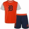Outerstuff Newborn & Infant Orange/Navy Detroit Tigers Pinch Hitter T-Shirt & Shorts Set -Outerstuff shop unnamed file 4926