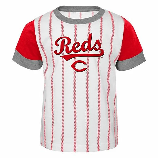 Outerstuff Toddler White/Red Cincinnati Reds Position Player T-Shirt & Shorts Set 5 Outerstuff Toddler White/Red Cincinnati Reds Position Player T-Shirt & Shorts Set - Image 3