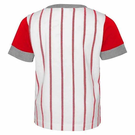 Outerstuff Toddler White/Red Cincinnati Reds Position Player T-Shirt & Shorts Set 6 Outerstuff Toddler White/Red Cincinnati Reds Position Player T-Shirt & Shorts Set - Image 4
