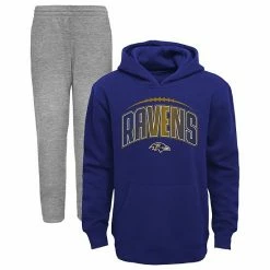 Outerstuff Toddler Purple/Heathered Gray Baltimore Ravens Double-Up Pullover Hoodie & Pants Set -Outerstuff shop unnamed file 4969