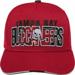 Outerstuff Youth Red Tampa Bay Buccaneers On Trend Precurved A-Frame Snapback Hat -Outerstuff shop unnamed file 4997