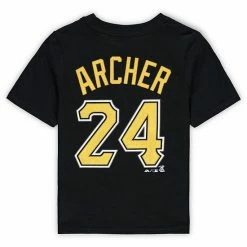 Outerstuff Preschool Chris Archer Black Pittsburgh Pirates Name & Number T-Shirt -Outerstuff shop unnamed file 5021