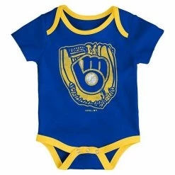 Outerstuff Infant Royal/Gold/Cream Milwaukee Brewers Future #1 3-Pack Bodysuit Set 9 Outerstuff Infant Royal/Gold/Cream Milwaukee Brewers Future #1 3-Pack Bodysuit Set -Outerstuff shop unnamed file 5046