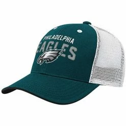 Outerstuff Preschool Midnight Green/White Philadelphia Eagles Core Lockup Mesh Back Snapback Hat