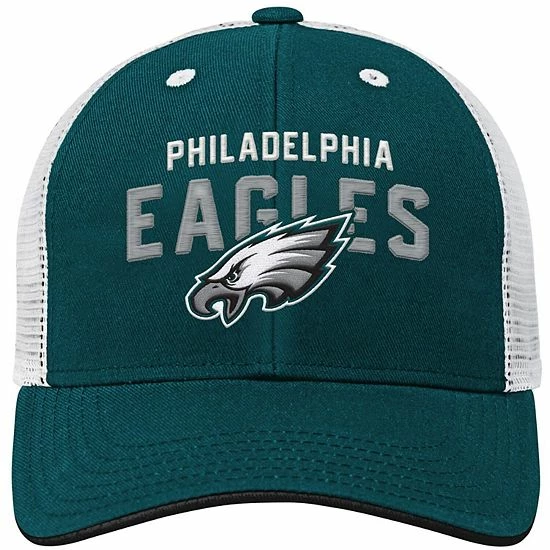 Outerstuff Preschool Midnight Green/White Philadelphia Eagles Core Lockup Mesh Back Snapback Hat 5 Outerstuff Preschool Midnight Green/White Philadelphia Eagles Core Lockup Mesh Back Snapback Hat - Image 3