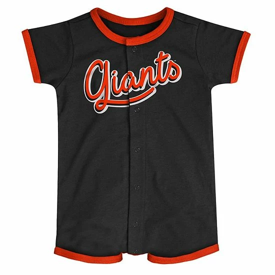 Outerstuff Infant Black San Francisco Giants Power Hitter Romper 3 Outerstuff Infant Black San Francisco Giants Power Hitter Romper