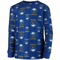 Outerstuff Youth Royal Buffalo Sabres Allover Print Long Sleeve T-Shirt And Pants Sleep Set -Outerstuff shop unnamed file 511