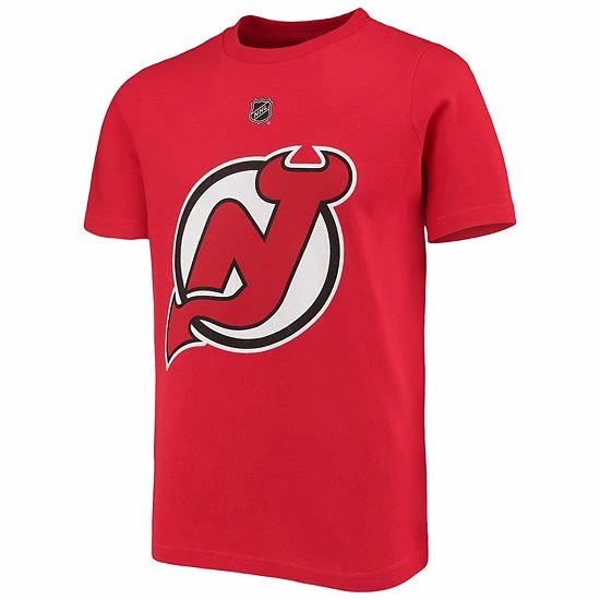 Outerstuff Youth Jack Hughes Red New Jersey Devils Player Name & Number T-Shirt 5 Outerstuff Youth Jack Hughes Red New Jersey Devils Player Name & Number T-Shirt - Image 3