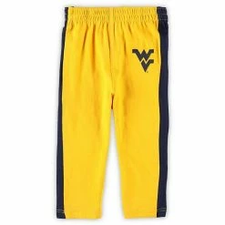 Outerstuff Newborn & Infant Navy/Gold West Virginia Mountaineers Little Kicker Long Sleeve Bodysuit & Sweatpants Set -Outerstuff shop unnamed file 5140