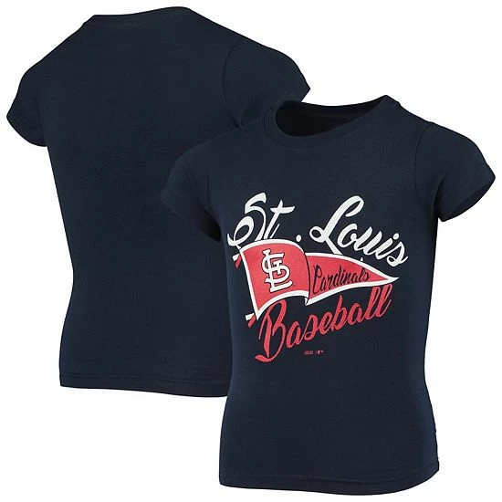 Outerstuff Girls Youth Navy St. Louis Cardinals Fly The Flag T-Shirt 3 Outerstuff Girls Youth Navy St. Louis Cardinals Fly The Flag T-Shirt