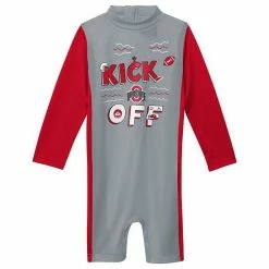 Outerstuff Toddler Gray/Scarlet Ohio State Buckeyes Wave Runner Wetsuit