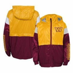 Outerstuff Youth Gold/Burgundy Washington Commanders Goal Line Stance Full-Zip Hoodie Windbreaker Jacket -Outerstuff shop unnamed file 5171