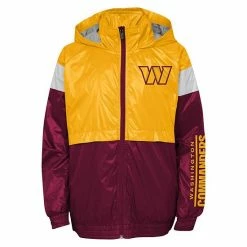 Outerstuff Youth Gold/Burgundy Washington Commanders Goal Line Stance Full-Zip Hoodie Windbreaker Jacket -Outerstuff shop unnamed file 5172