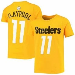 Outerstuff Youth Chase Claypool Gold Pittsburgh Steelers Mainliner Player Name & Number T-Shirt -Outerstuff shop unnamed file 5194
