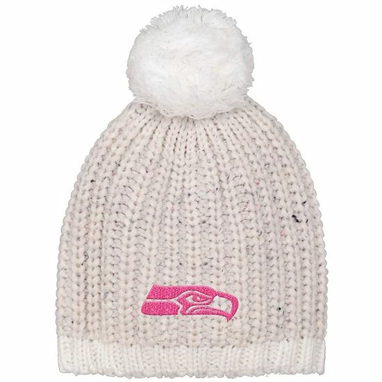 Outerstuff Youth Girls White Seattle Seahawks Nep Yarn Beanie 3 Outerstuff Youth Girls White Seattle Seahawks Nep Yarn Beanie