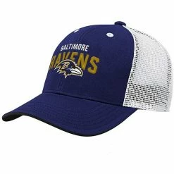 Alternative view of Outerstuff Youth Purple Baltimore Ravens Core Lockup Snapback Hat