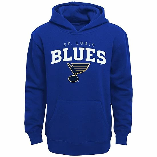 Outerstuff Youth Royal St. Louis Blues Team Lock Up Pullover Hoodie 3 Outerstuff Youth Royal St. Louis Blues Team Lock Up Pullover Hoodie