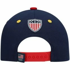 Outerstuff Youth Heathered Gray/Navy Team USA Snow Peak Patch Precurved Snapback Hat -Outerstuff shop unnamed file 5286