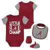 Outerstuff Newborn & Infant Crimson/Heather Gray Alabama Crimson Tide Little Champ Bodysuit Bib & Booties Set -Outerstuff shop unnamed file 5336
