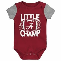 Outerstuff Newborn & Infant Crimson/Heather Gray Alabama Crimson Tide Little Champ Bodysuit Bib & Booties Set -Outerstuff shop unnamed file 5338